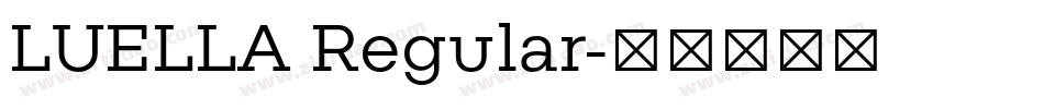 LUELLA Regular字体转换